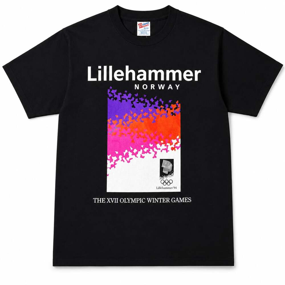 Vintage 1994 Lillehammer Winter Olympics T-Shirt Size Medium